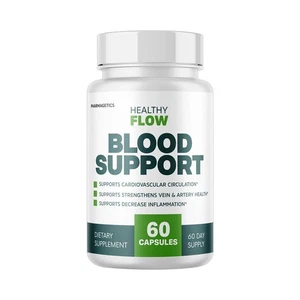 Healthy Flow Blood Support, Cardiovascular Circulation - 60 Capsules - Foto 1 di 5