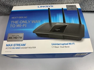 Linksys MAX-STREAM EA7300 AC1750 Dual-Band 1.7 Gbps WiFi 5 Router - Image 1 of 4