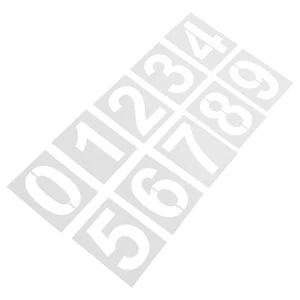 10 Pcs Address Number Painting Templates Street Graffiti Wall Stencil Craft - Picture 1 of 20