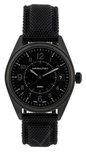 HAMILTON Khaki Field 40MM Black PVD Black Nylon Men's Watch H68401735 - Picture 1 of 6