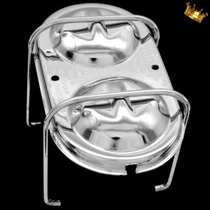Chrome GM Dual Bail Oval Master Cylinder Cover fits Chevy Pontiac Oldsmobile - Picture 1 of 1