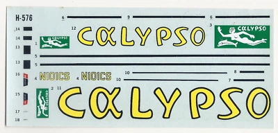 Revell Vintage Decal Sheet H-576 1:72 Cousteau Calypso PBY Catalina Flying Boat - Image 1 of 4