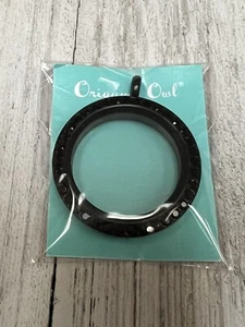 NIP Origami Owl LARGE BLACK TWIST LIVING LOCKET w/JET BLACK CRYSTALS! - Picture 1 of 6