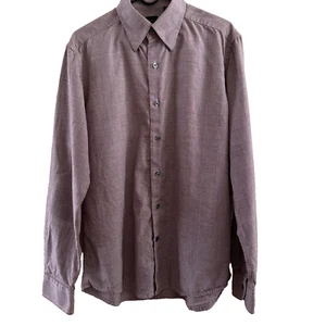 Saks Fifth Avenue Men’s Plaid Button Up Shirt Size S - Picture 1 of 5