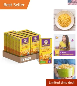 Delicious Cheddar Vegan Macaroni Dinner - USDA Certified Organic Pack - Picture 1 of 10