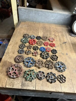 VTG Arts Crafts Repurpose Spigot Steam Faucet Valve Handles Steampunk Parts Lot - Image 1 of 4