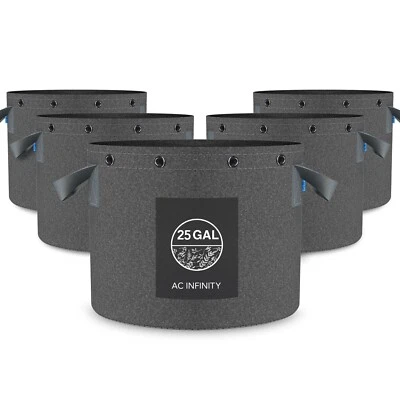 Heavy Duty Fabric Pots, 25 Gallon Reusable Grow Bags for Gardening - Image 1 of 4