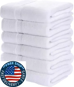 Juego De Toallas De Algodon Para Baño GYM Pelo - Cotton Bath Towels Pool Gym 6Pc - Picture 1 of 8
