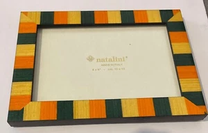 Marco de fotos Natalini 4 x 6 pulgadas multicolor - amarillo/verde/naranja FreeTrack48 - Imagen 1 de 7