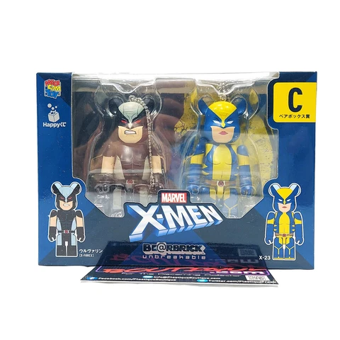 Bearbrick Happy Kuji X-Men Wolverine X-23 Prize C 100% NEW MEDICOM MARVEL FORCE Cover