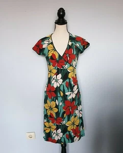 Women's KING LOUIE multicolor dress dresses short sleeve size S - Picture 1 of 8