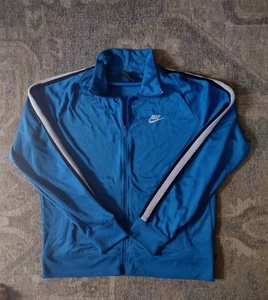 Nike Full Zip Men's Size L Jacket Long Sleeve School Classic Blue - Picture 1 of 8