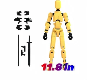 Dynamic 3D Printed T13 Action Figure - Adjustable Joints and Accessories - Picture 1 of 11