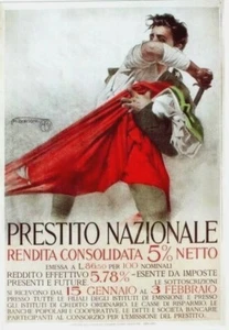 Original vintage poster ITALY WW I WAR BONDS M.Borgoni - Picture 1 of 1