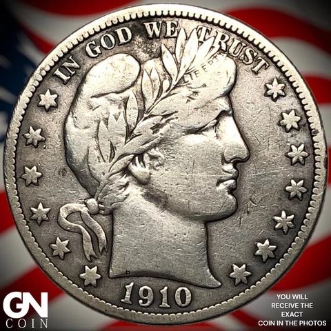 1910 S Barber Half Dollar  Q7266 Cover