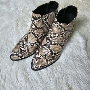 Skechers Christa Ankle Boot Women 5.5 Cowgirl Western Summer Rodeo Snake Bootie - Picture 1 of 7