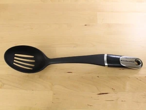 KitchenAid Serving Utensils Black Nylon Slotted Spoon Cooking Tool - Picture 1 of 6