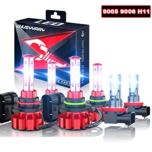 For Dodge Challenger 9005+9006+H11 LED Headlight Hi/Low Beam Bulb Fog Light Kit - Picture 1 of 14
