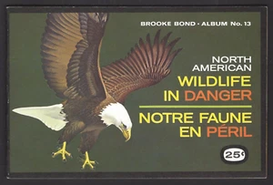 BROOKE BOND (CANADA) - NORTH AMERICAN WILDLIFE IN DANGER (ALBUM) - 1 EMPTY ALBUM - Picture 1 of 2