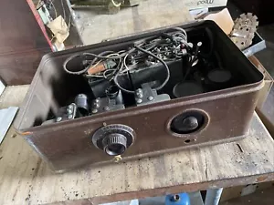 vintage ATWATER KENT 37 w/ 7 TUBES - Untested - GOOD TUNING / POWER SUPPLY - Picture 1 of 5