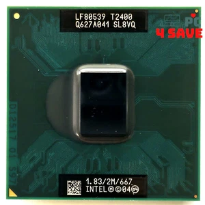 Intel Core Duo T2400 1,83GHz Sockel M 2MB Laptop Mobile CPU Prozessor SL8VU 31W - Bild 1 von 1