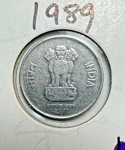 1989 India 10 Paise World Coin NICE. Free Shipping! - Picture 1 of 3