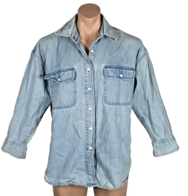 Chaqueta vaquera vintage años 90 y2k DKNY Jeans de gran tamaño estilo camionero talla S Foto 1 de 4