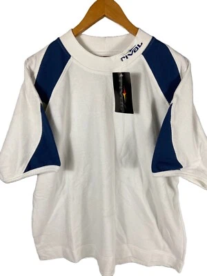 NUEVA Camisa de Hockey Rival NHL Blanca Manga Corta Ropa Activa Para Hombres L Foto 1 de 4