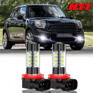 H8 LED Fog Driving Light Bulb 6000K For Mini Cooper Countryman/Paceman 2011-2016 - Foto 1 di 13