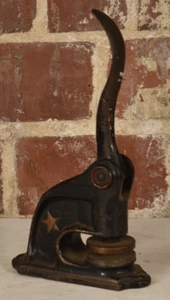 Antique Cast Iron Stamp Seal Embosser 'Catholic Knights of St. George' Pittsburg - Picture 1 of 6