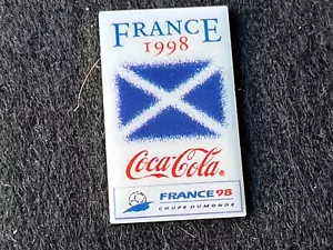PIN PINS ENAMEL WORLD CUP 98 1998 FOOTBALL SOCCER COCA COLA ECOSSE DORE - Bild 1 von 1
