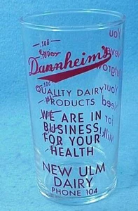 Measuring Glass - Dannheims Dairy - New Ulm, MN - MG9a - Picture 1 of 1