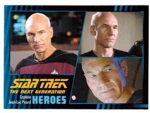 STAR TREK HEROES & VILLAINS THE NEXT GENERATION 100-CARD BASE SET - Picture 1 of 3