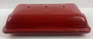 Emile Henry EH Red Baguettes Baker 15.3"x9" Made in France - Picture 1 of 6