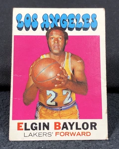 Elgin Baylor TOPPS LA Lakers Trading Card NBA Forward 1968 - Picture 1 of 3
