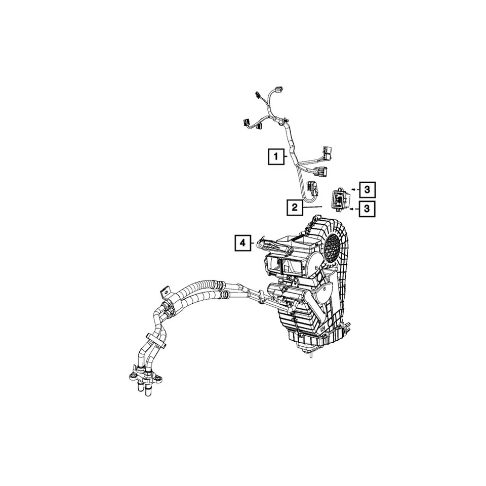 04734227 Mopar A/C AC Actuator Rear for 300 Ram Van Chrysler Voyager Pacifica - Image 1 of 1
