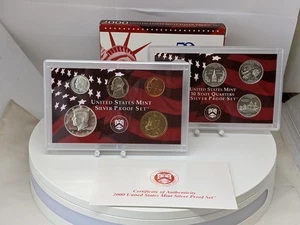 2000-S US Mint SILVER Proof Set W/ Original Government Packaging - Picture 1 of 3