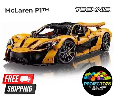 ProjecTOYS McLaren P1 Building Blocks Super Racing Car Highly Realistic 3893pcs - Image 1 of 4