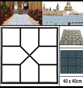 Garden Paving Mould Walk Path Maker Concrete Mold Brick Pavement Cement DIY 1PC - Picture 1 of 3
