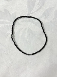 White Extra Large Anklet Ankle Bracelet Beaded 26.7cm Stretchy Seed Bead Handmad - Picture 1 of 24