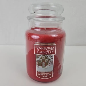Yankee Candle Candy Cane Lane 22 oz. Großes Glas Urlaubsduft - Bild 1 von 7