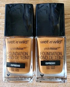 (2) Wet n Wild - Photofocus - Foundation - # 378C Espresso - Dark Cool - Picture 1 of 2