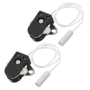 2 Pcs Rope Switch Light Pull Cord Extension Wall Lights Replacement Lamp - Picture 1 of 12