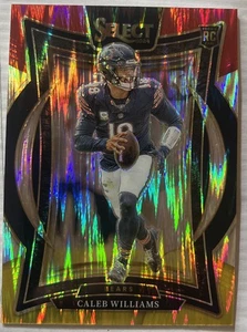 2024 Select Caleb Williams Red And Yellow Shock Concourse Chicago Bears - Bild 1 von 2