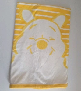 Genuine Disney BABY BLANKET Pooh Bear Yellow White Sleep Cuddle Comforter - Picture 1 of 3