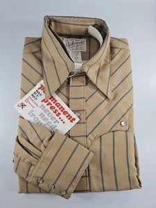 VTG 1950 Men's Rockmount Ranch Wear Button Down Shirt Size M 15 Rodeo Country - Picture 1 of 8