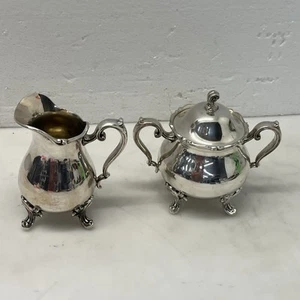 Juego De Crema Azúcar Engaved Wilcox International Silver Plate Co De Colección 7203 7204 - Imagen 1 de 12