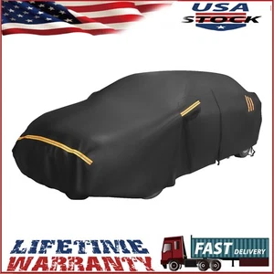 Heavy Duty Outdoor Full Car Cover 100% Waterproof Protect Fit 15-16FT Heavy Duty - Picture 1 of 12