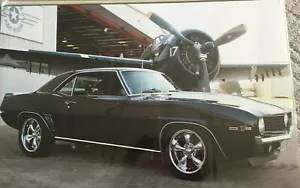 1968 Chevrolet Camaro Z/28 Black Car 24"X36" Poster. - Picture 1 of 1