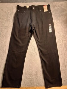NEW Levi's Jeans Mens 40x32 Black 505 Regular Cotton Denim NWT - Picture 1 of 6
